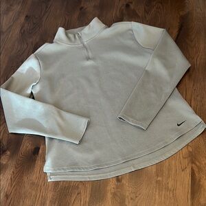 Nike Women’s Gray Quarter-Zip Pullover Large RN#56323